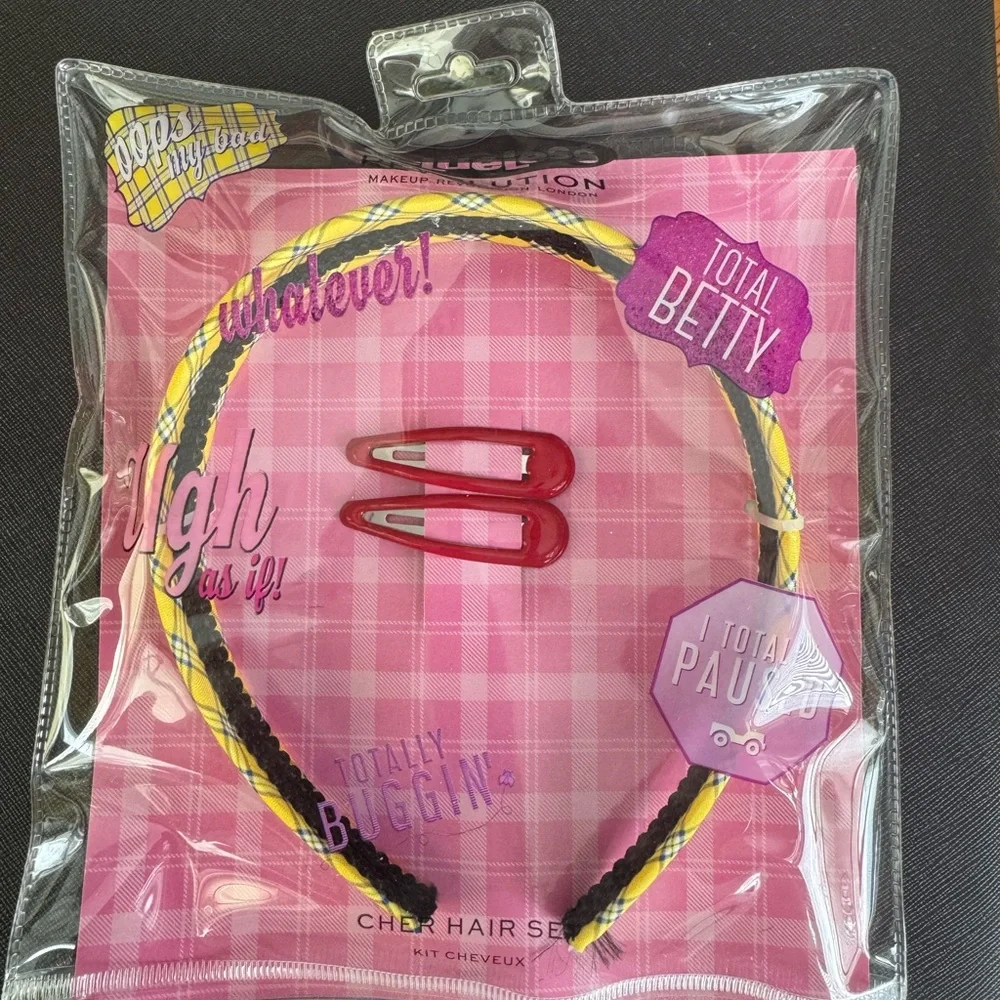 Clueless Revolution Red and Yellow Hair Accessory Set‎
